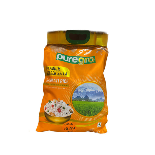 Puregro premium golden sella basmati rice 5kg