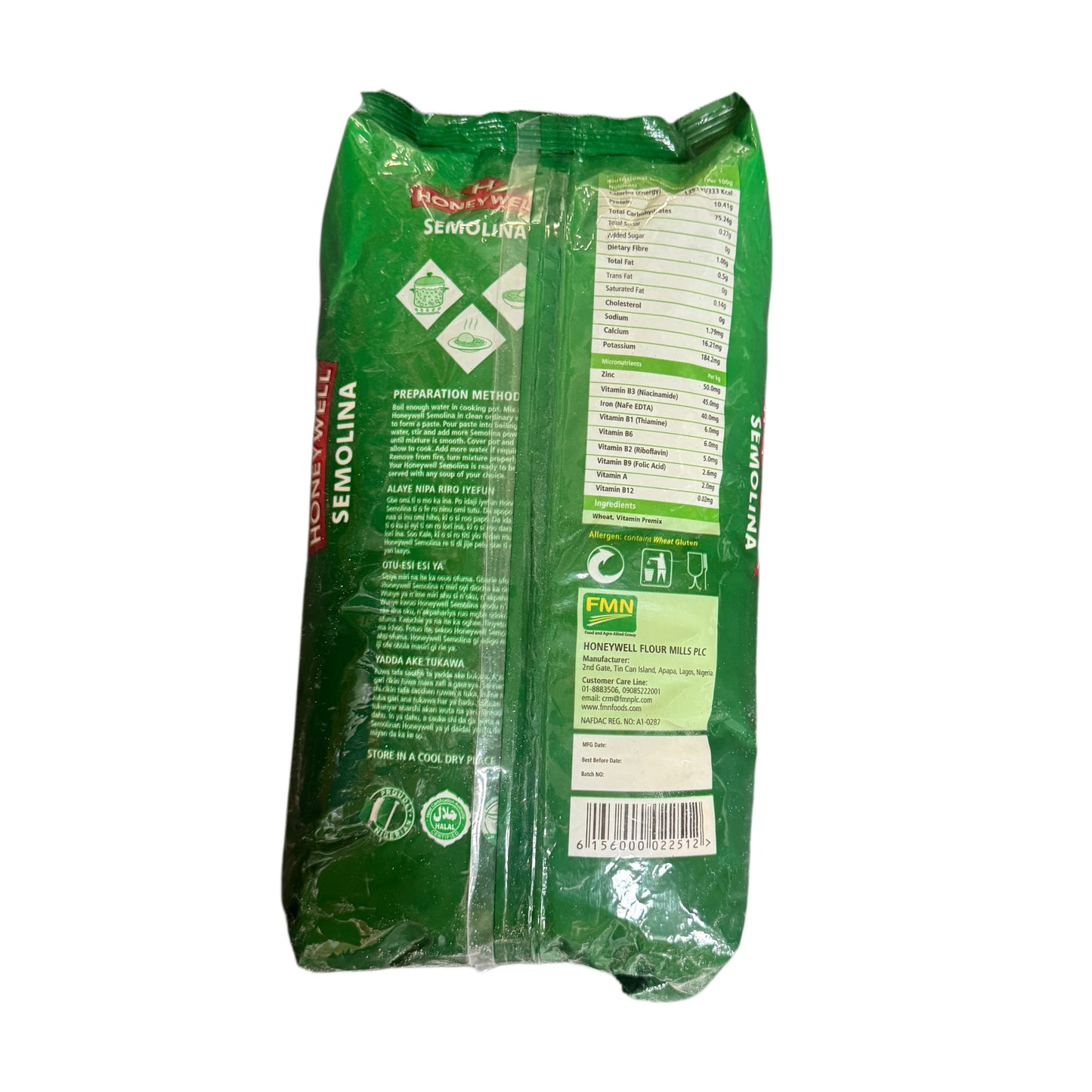HoneyWell Semolina 2kg