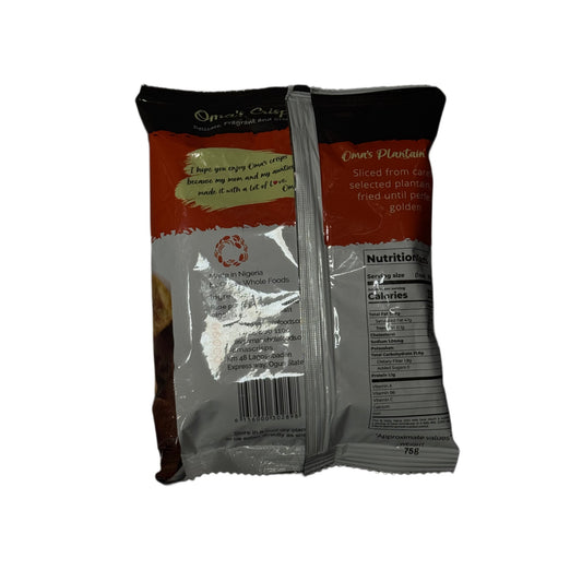 Oma's plantain crisps 75g sweet flavour