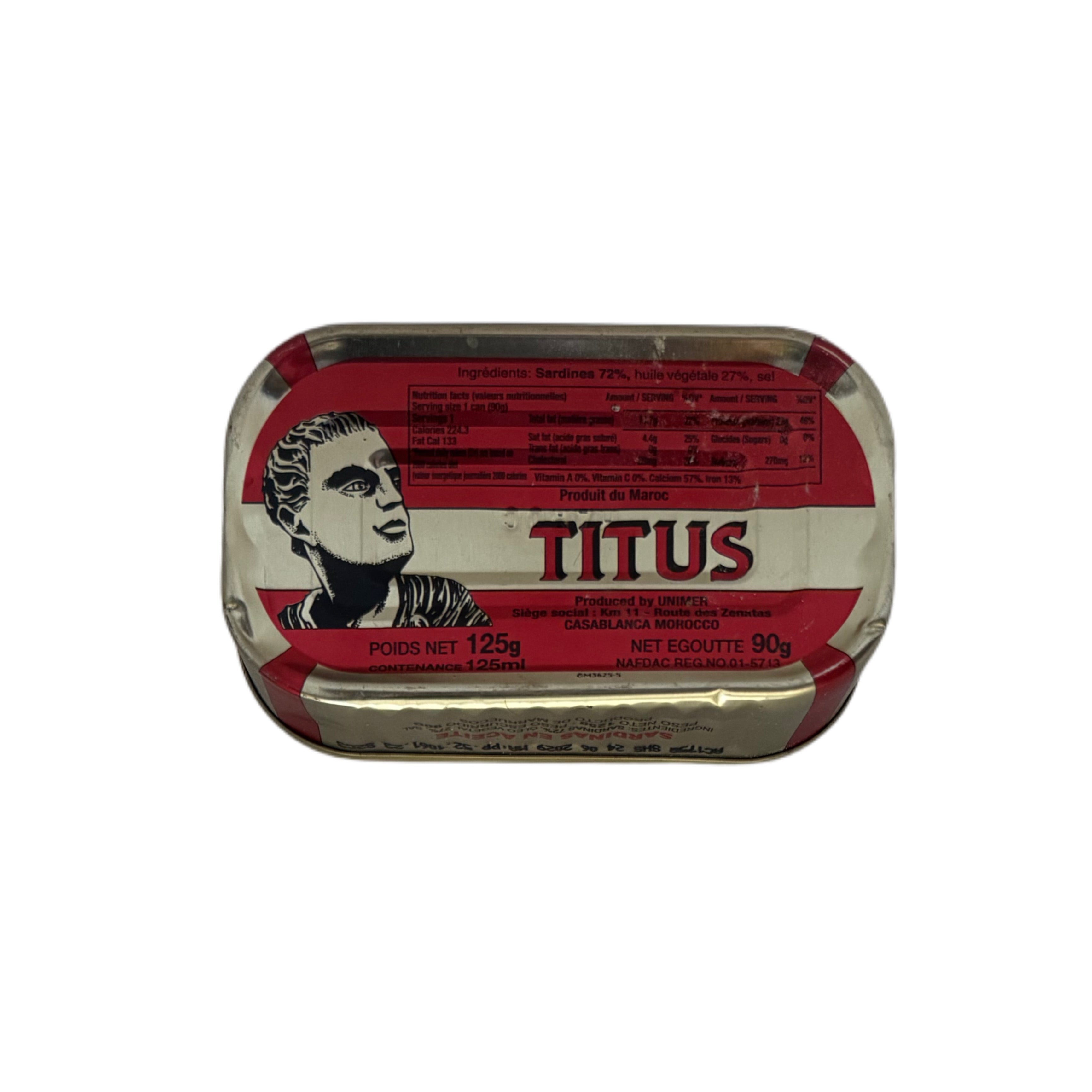 Titus sardine 125g