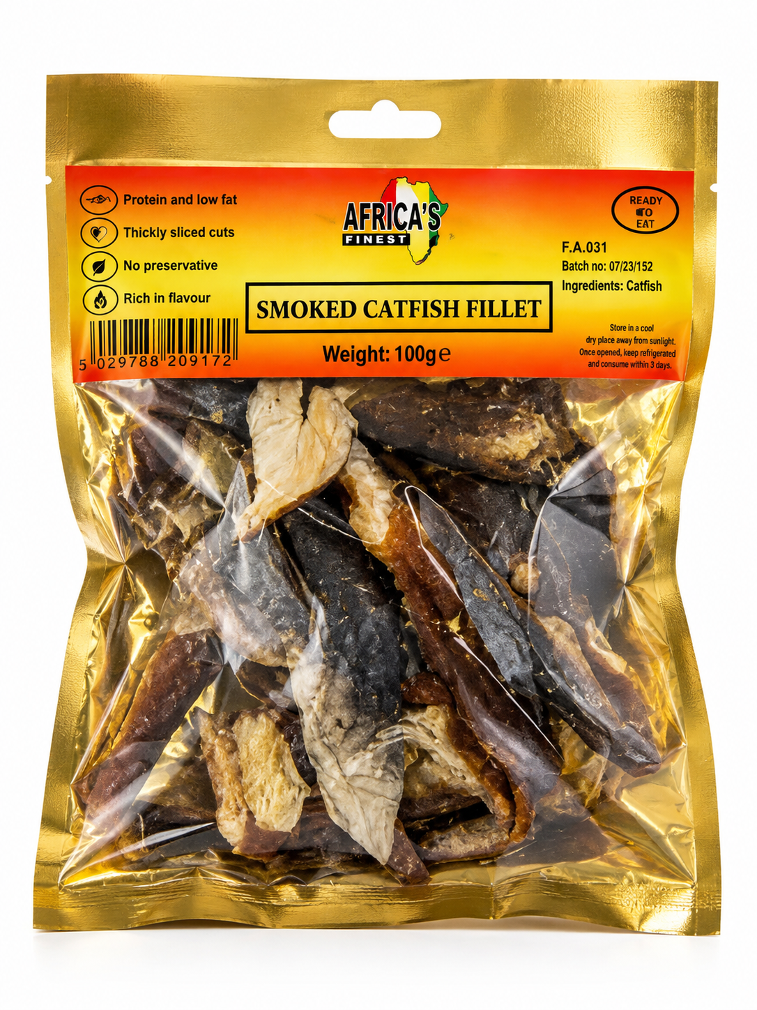 Smoked catfish fillet 200G